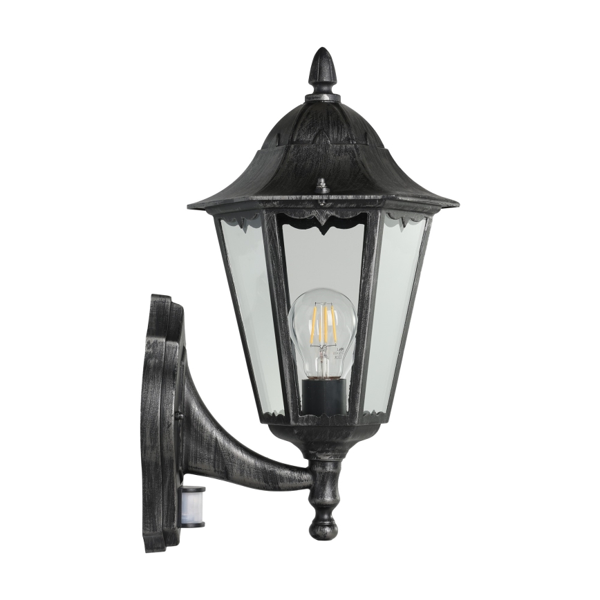 Eglo - Aplique de parede externo com sensor 1xE27/60W/230V IP44