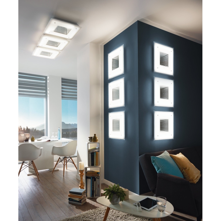 Eglo 93659 - Iluminação de teto LED LICOSA LED/24W + LED/2,6W + controlo remoto