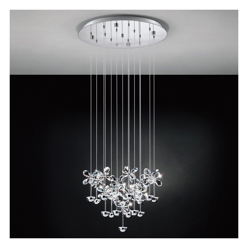 Eglo 93662 - Candeeiro suspenso LED PIANOPOLI 15xLED/2,5W/230V