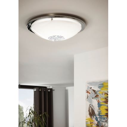 Eglo - Luz de teto LED LED/12W/230V