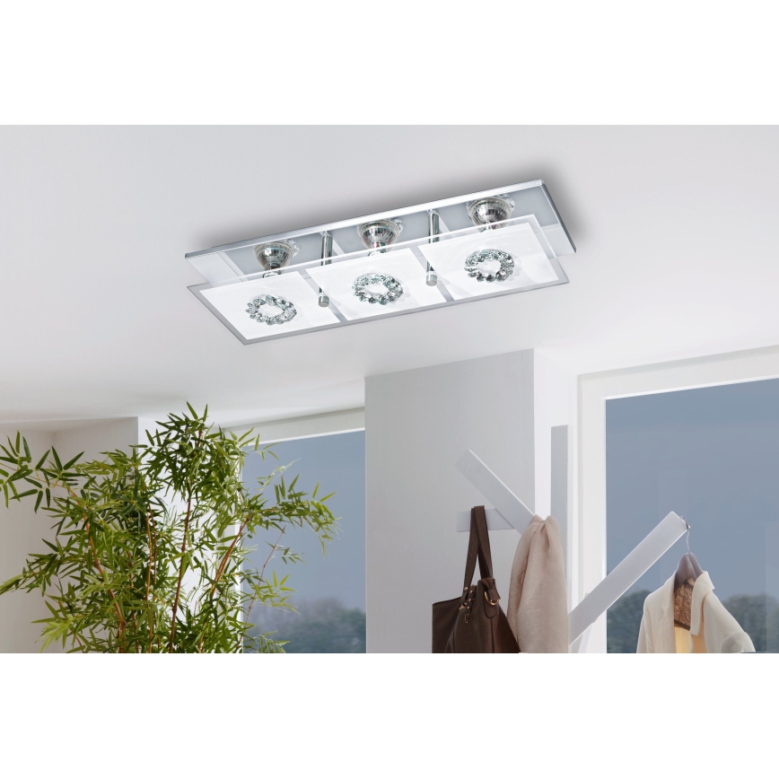 Eglo 93782 - Iluminação de teto LED RONCATO 3xGU10/3W/230V