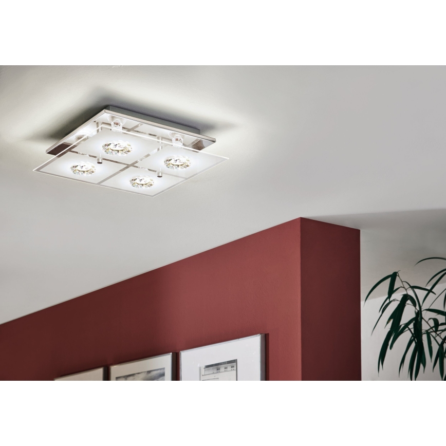 Eglo 93783 - Luz de teto LED RONCATO 4xGU10/3W/230V