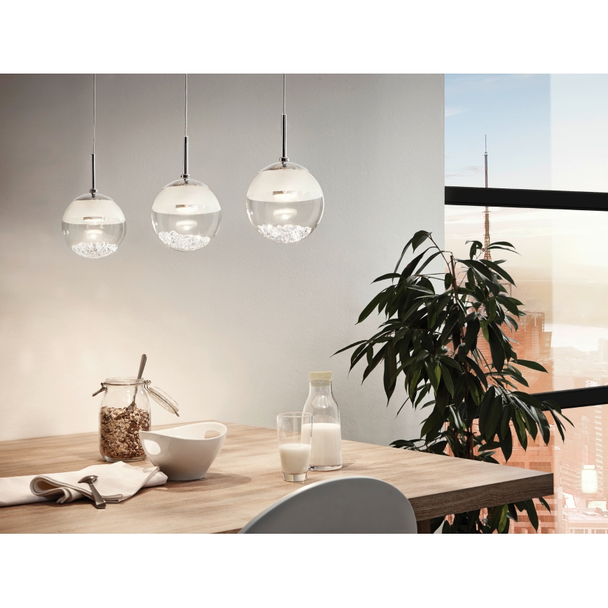 Eglo 93784 - Luz pendente LED MONTEFIO 1 3xLED/5W/230V