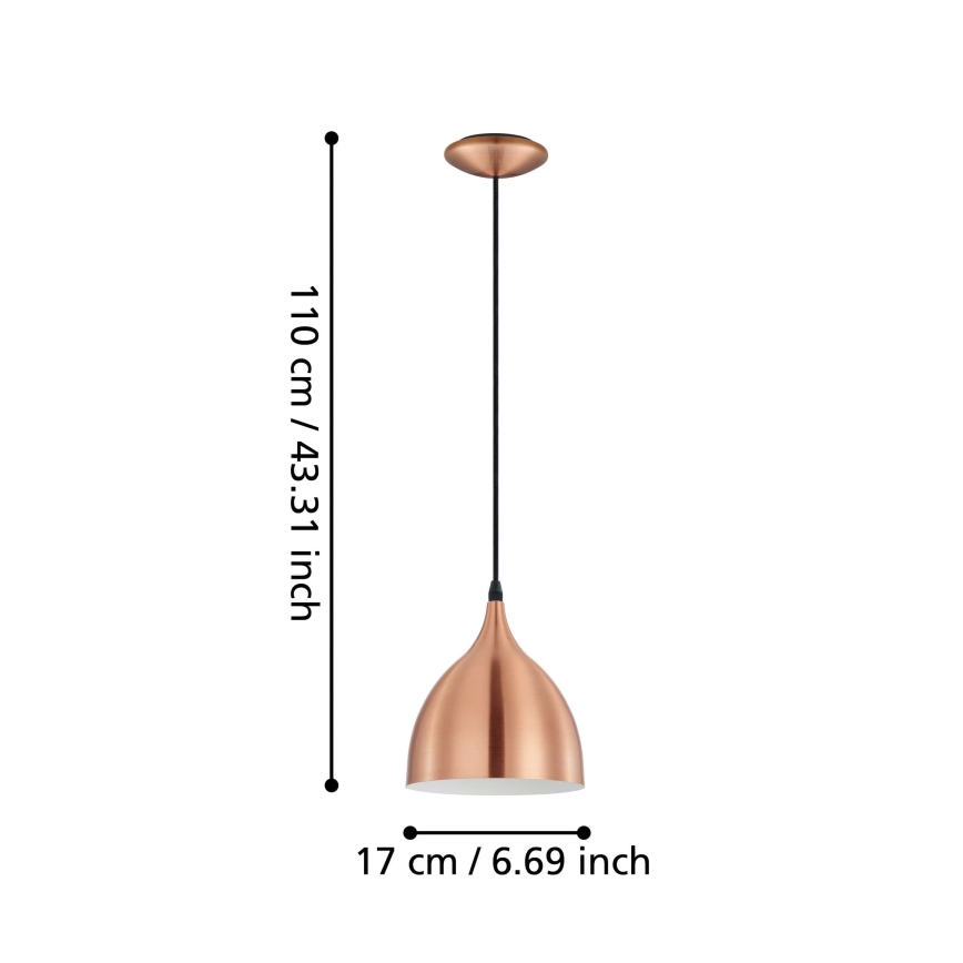 Eglo - Candelabro 1xE27/60W/230V