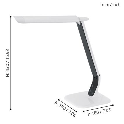 Eglo - LED regulação lampa LED/6W/230V