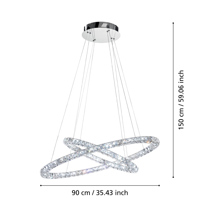 Eglo - Candeeiro suspenso LED LED/56,1W/230V