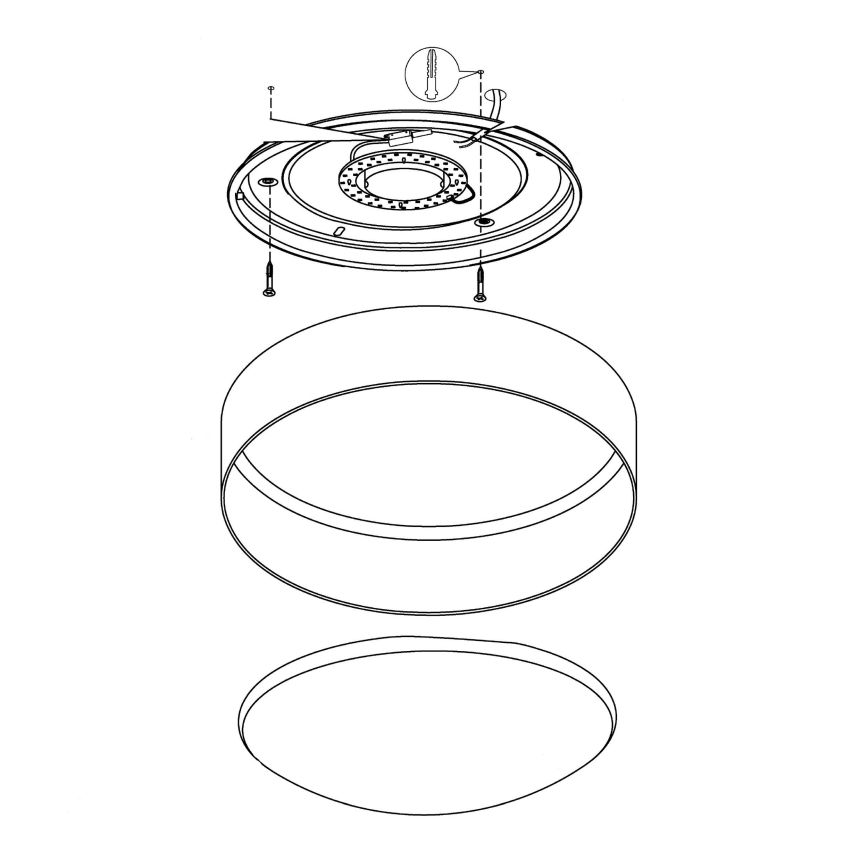 Eglo - Iluminação de teto LED LED/12W/230V