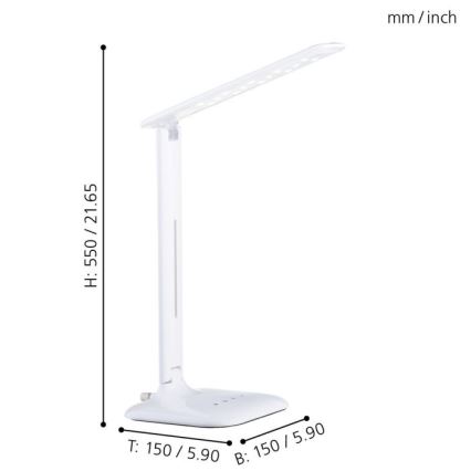 Eglo - Lâmpada de mesa LED/2.9W/230V