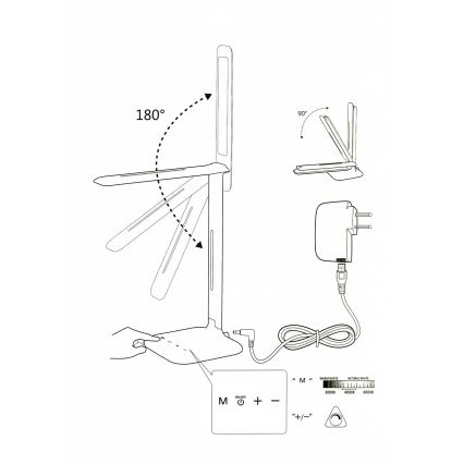 Eglo 93966 - Lâmpada de mesa CAUPO LED/2.9W/230V