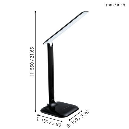 Eglo 93966 - Lâmpada de mesa CAUPO LED/2.9W/230V