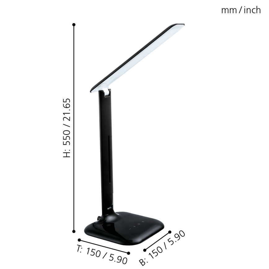 Eglo 93966 - Lâmpada de mesa CAUPO LED/2.9W/230V