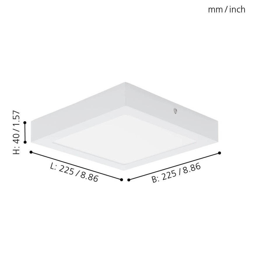 Eglo 94077 - Luz de teto LED FUEVA 1 LED/16,47W/230V