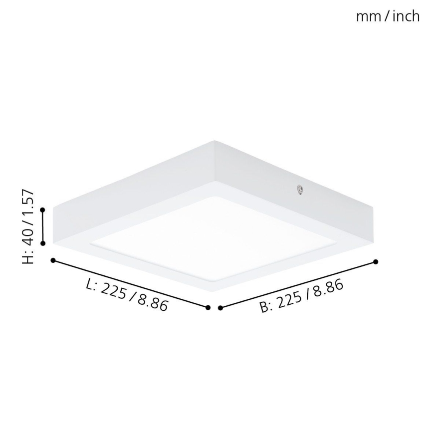 Eglo 94078 - Luz de teto LED FUEVA 1 LED/16,44W/230V