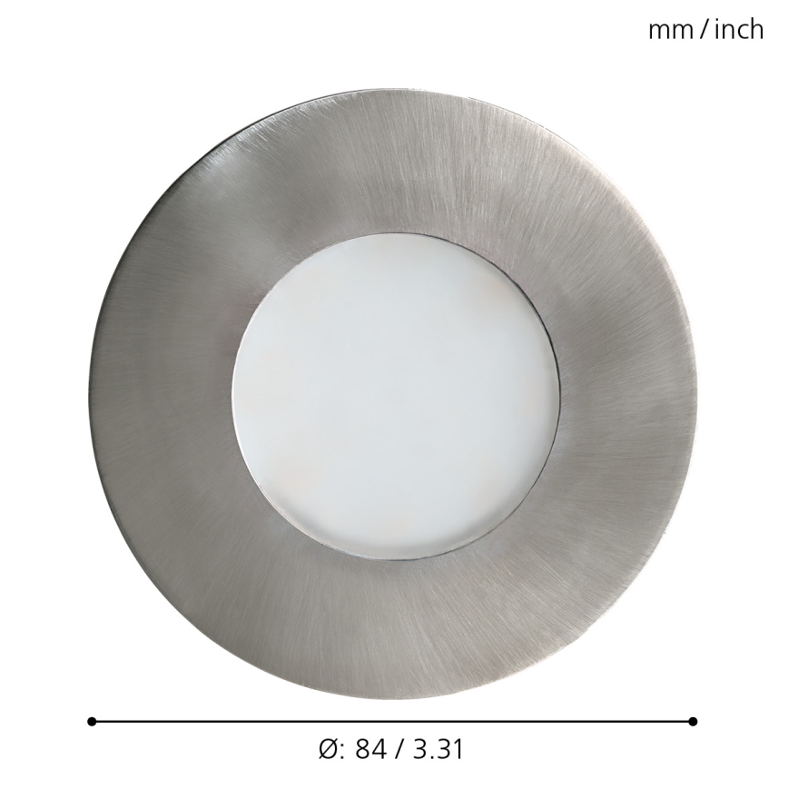 Eglo - Foco de encastrar LED para casa de banho 1xGU10/5W/230V IP65