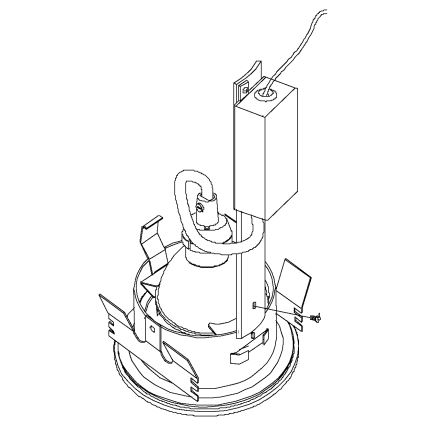 Eglo - Foco de encastrar LED para casa de banho 1xGU10/5W/230V IP65