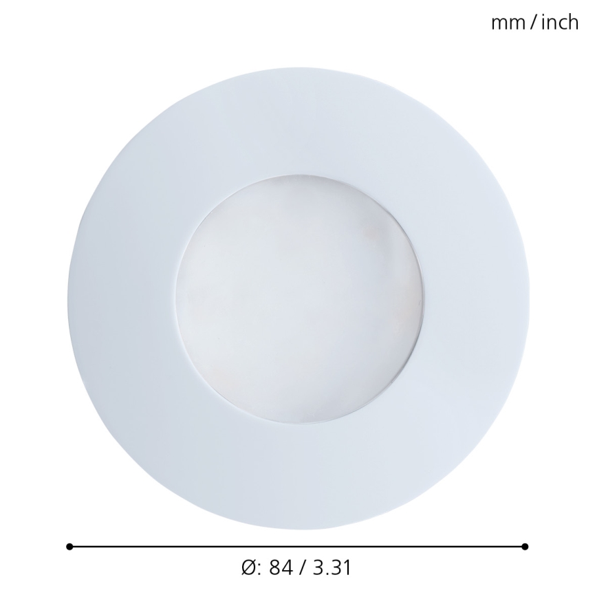 Eglo - Foco de encastrar LED para casa de banho 1xGU10/5W/230V IP65
