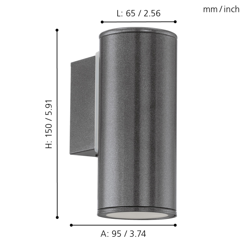 Eglo - Iluminação LED de exterior 1xGU10/3W/230V IP44