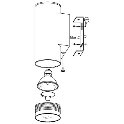 Eglo - Iluminação LED de exterior 1xGU10/3W/230V IP44