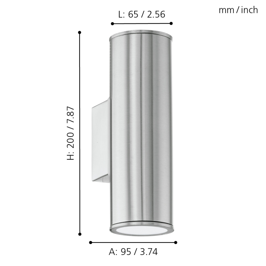 Eglo - Iluminação LED de exterior 2xGU10/3W/230V IP44