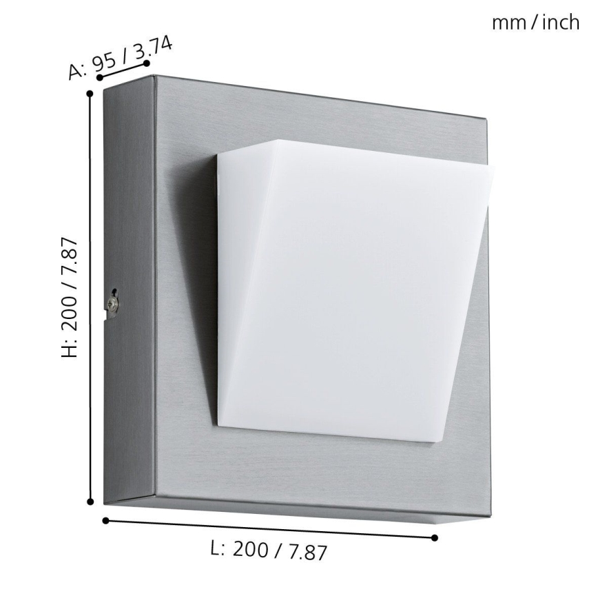 Eglo 94114 - Iluminação LED de exterior GALARY 1 1xLED/3,7W/230V IP44