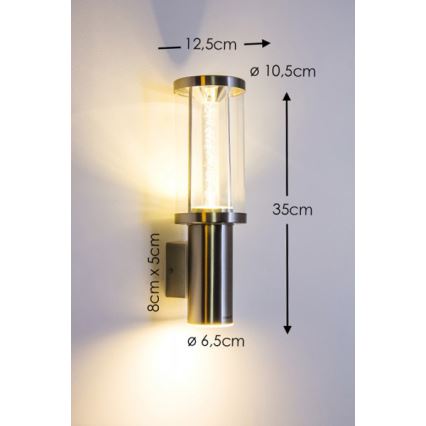 Eglo - Iluminação LED de exterior 1xGU10/3W + 1xLED/3,7W IP44