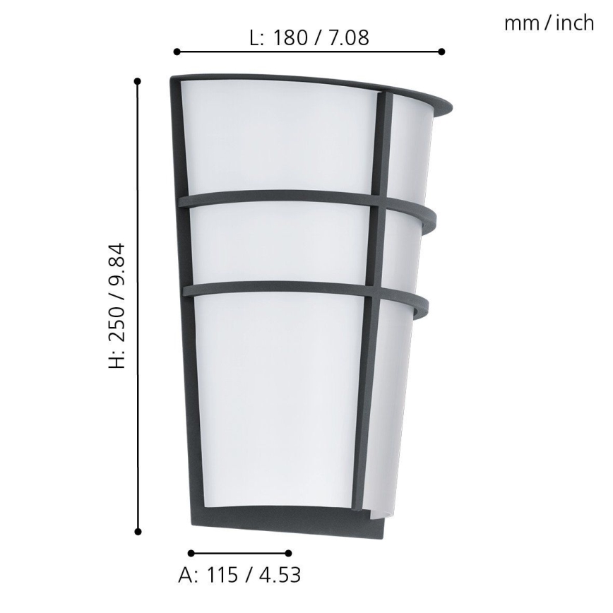 Eglo - Iluminação LED de exterior 2xLED/2,5W/230V IP44