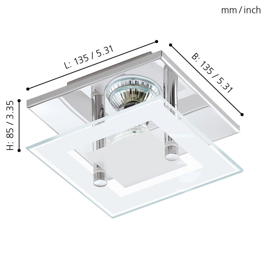 Eglo - Luz de teto LED 1xGU10-LED/3W/230V