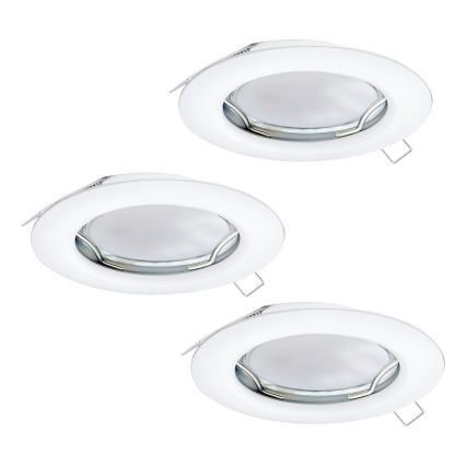Eglo - CONJUNTO 3x Foco de encastrar LED PENETO 3xGU10-LED/3W/230V