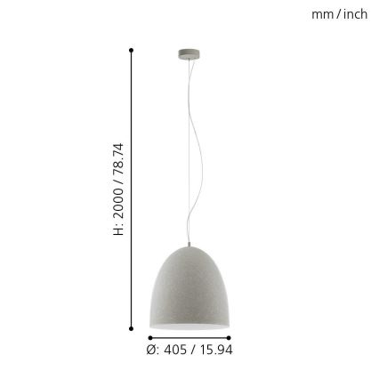 Eglo - Candelabro 1xE27/60W/230V