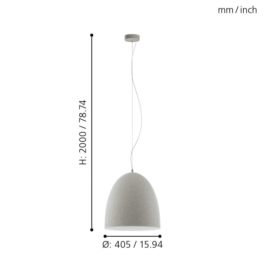 Eglo - Candelabro 1xE27/60W/230V