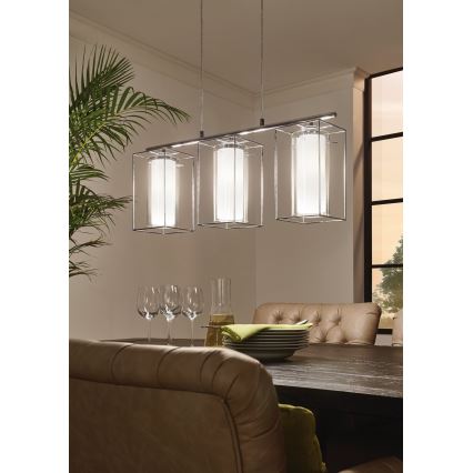 Eglo - Candelabro 1 3xE27/60W/230V
