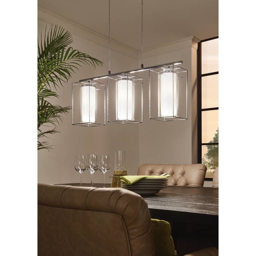 Eglo - Candelabro 1 3xE27/60W/230V
