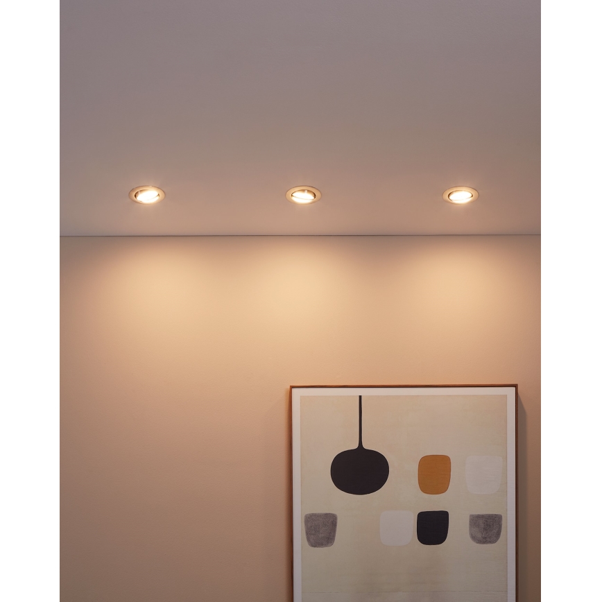 Eglo - CONJUNTO 3x Foco de encastrar LED PENETO 3xGU10-LED/5W/230V