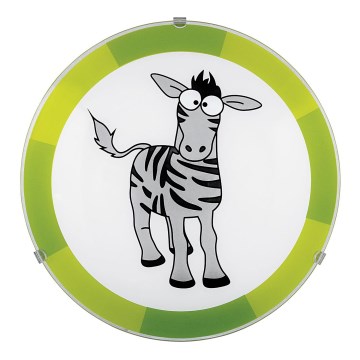 Eglo 94458 - Luz de teto de criança BIUBIU 1xE27/60W/230V zebra