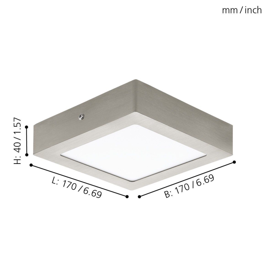 Eglo 94524 - Luz de teto LED FUEVA 1 LED/10,9W/230V