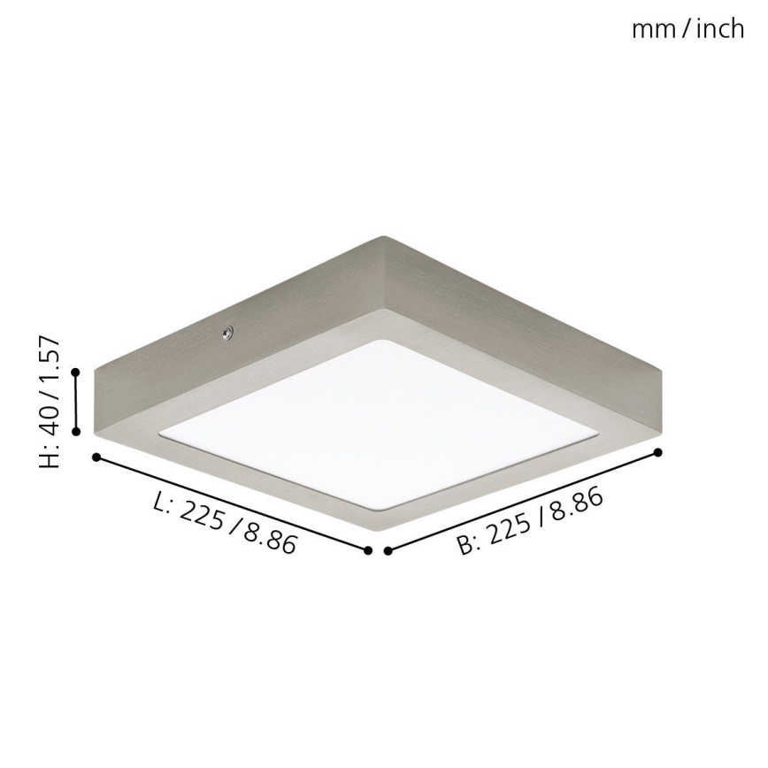 Eglo 94526 - Luz de teto LED FUEVA 1 LED/16,5W/230V