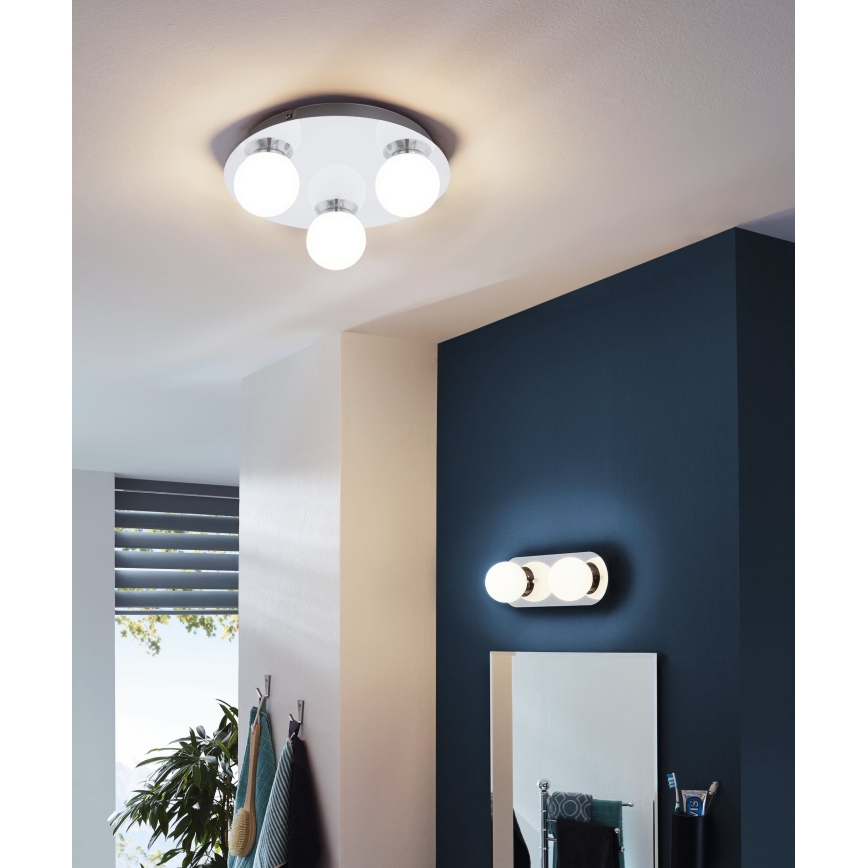Eglo - Luz para casa de banho LED 3xLED/3,3W/230V IP44