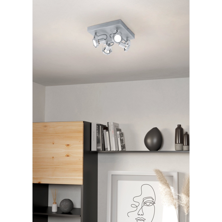 Eglo 94645 - Foco LED NOVORIO 4xGU10-LED/5W/230V