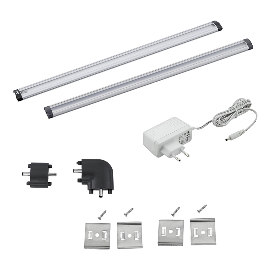 Eglo 94693 - CONJUNTO 2x Iluminação de fundo de armário de cozinha LED VENDRES 2xLED/3W/230V