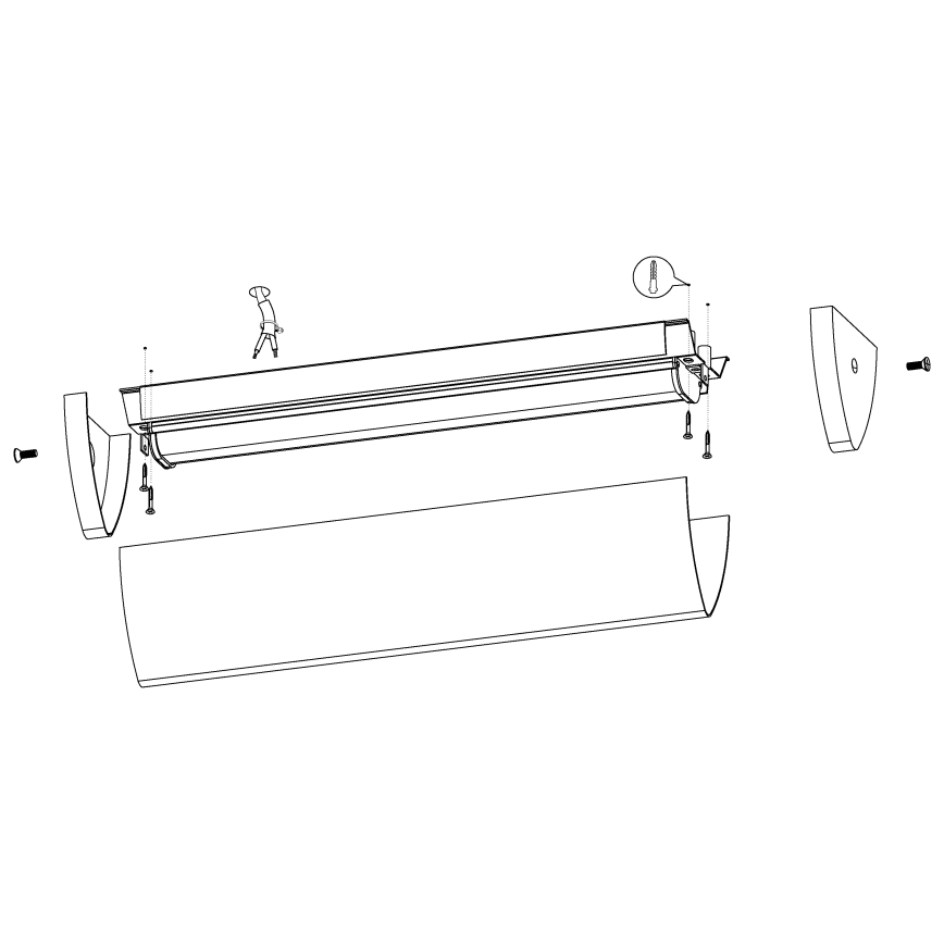 Eglo - Luz para casa de banho LED 2 1xLED/16W/230V IP44