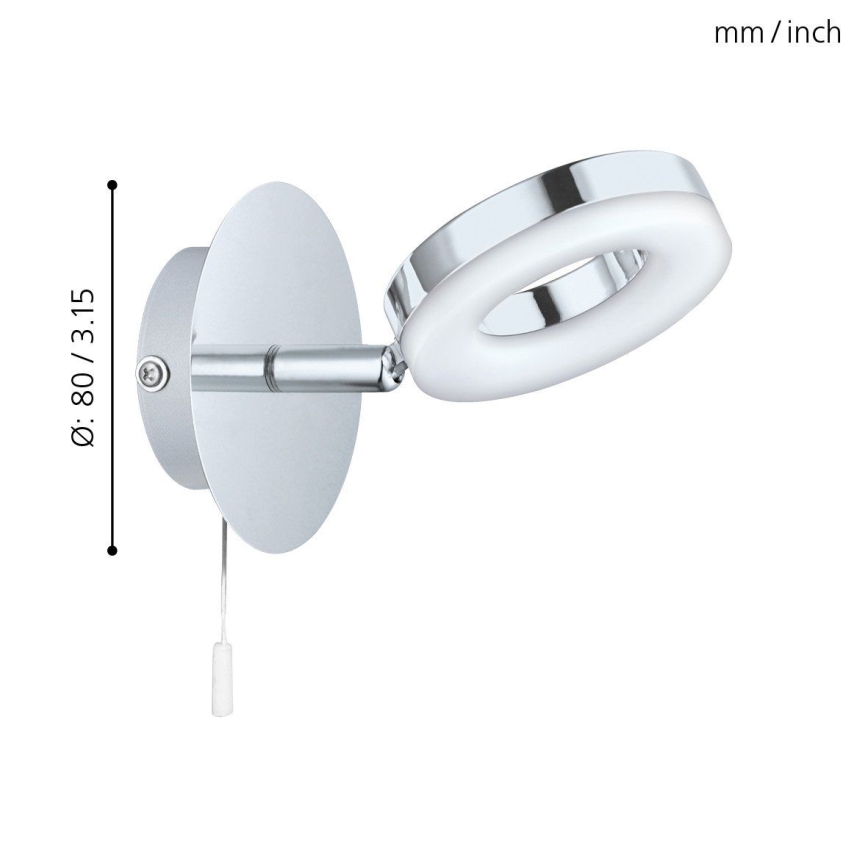 Eglo 94756 - Luz para casa de banho LED GONARO 1xLED/3,8W/230V IP44