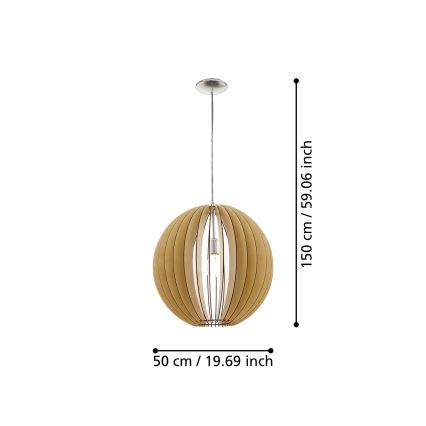 Eglo - Candelabro 1xE27/60W/230V
