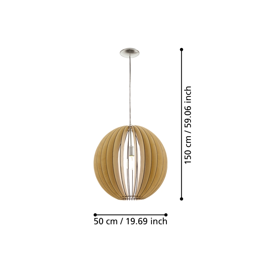 Eglo - Candelabro 1xE27/60W/230V