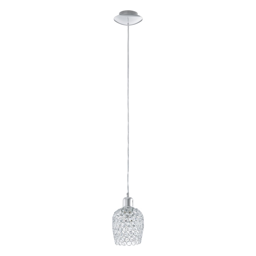 Eglo - Candelabro de cristal 1 1xE27/60W/230V