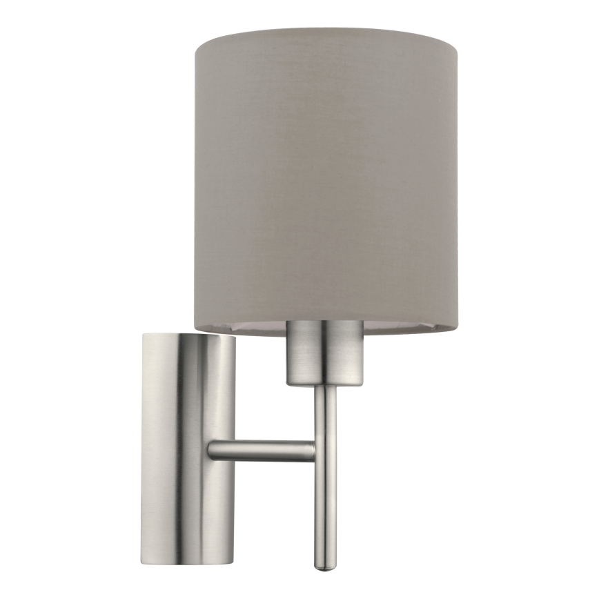 Eglo - Iluminação de parede 1xE27/60W/230V taupe