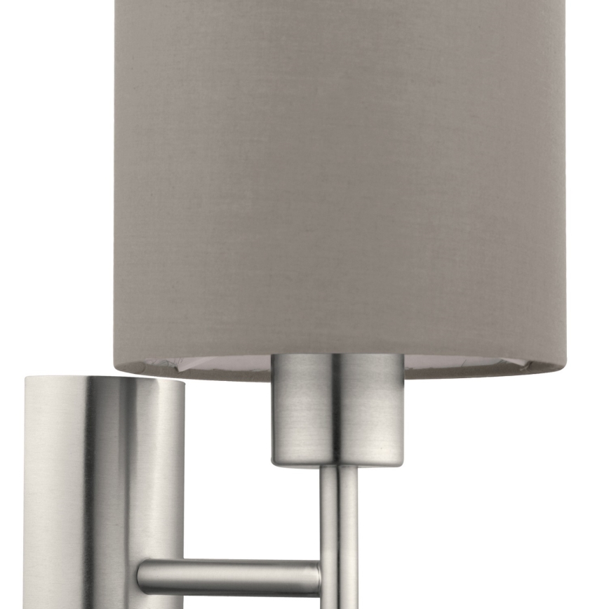 Eglo - Iluminação de parede 1xE27/60W/230V taupe