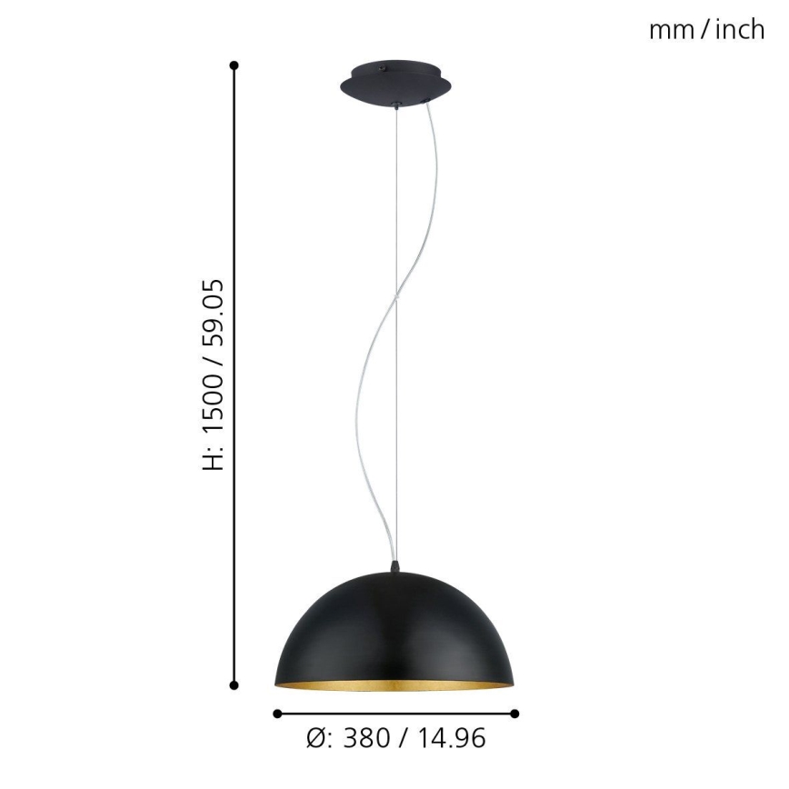 Eglo - Candelabro 1 1xE27/60W/230V