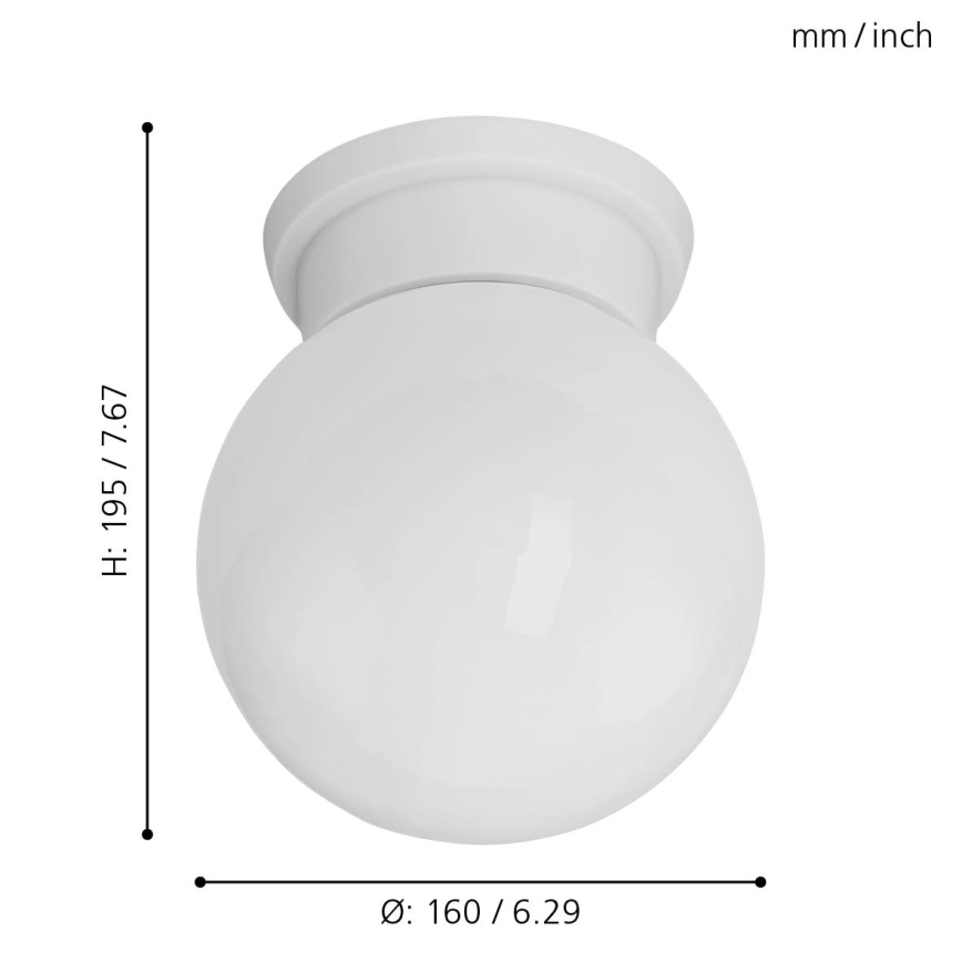 Eglo - Luz de teto 1xE27/28W/230V