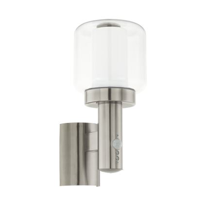 Eglo - Aplique de parede externo com sensor 1xE27/40W IP44