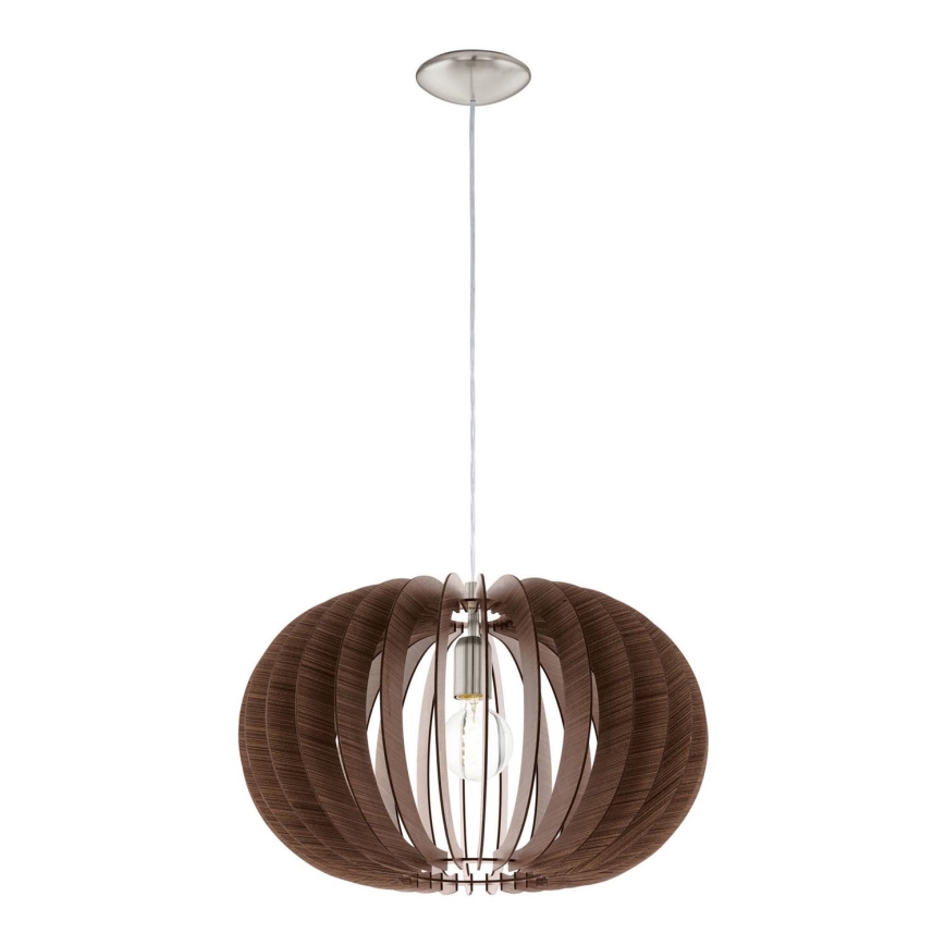 Eglo 95025 - Candeeiro suspenso STELLATO 3xE27/40W/230V castanho